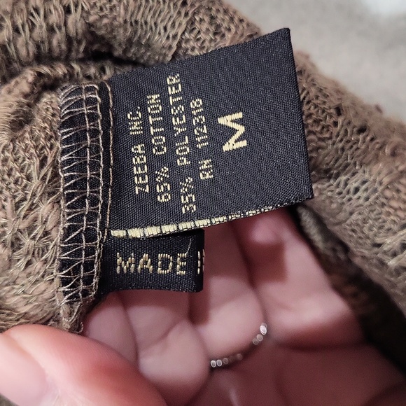 Zba Embellished Brown Women's Top - Picture 10 of 11